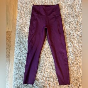 Girlfriend Collective Plum Compressive High-Rise Legging, size small